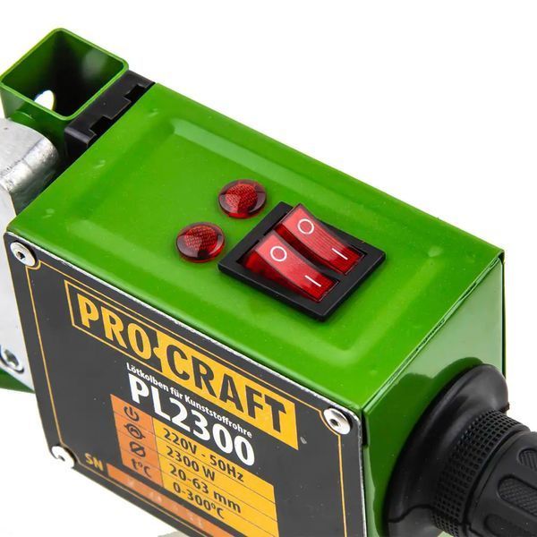 Паяльник для пластиковых труб Procraft PL2300 (6 насадок, кейс) 290365 фото