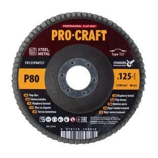 Диск пелюстковий Procraft FD125P80T27 UNIVERSAL 6184368 фото