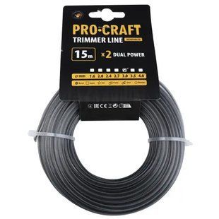 Волосінь з жилою круг Procraft 3мм 15м 9369111 фото