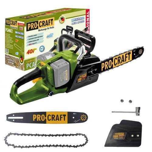 Акумуляторна ланцюгова пилка Procraft PCA40/2 BRUSHLESS (Без АКБ та ЗП) 1696123 фото