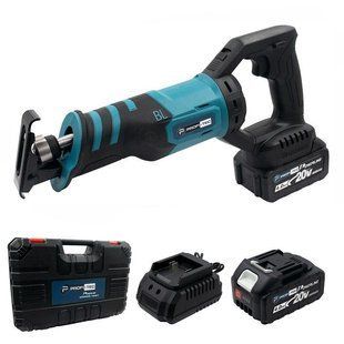 Акумуляторна шабельна пила PROFI-TEC BJR2028BL POWERLine (2&times;PT2040MP (4.0 Аг), зарядний пристрій) 5755237 фото