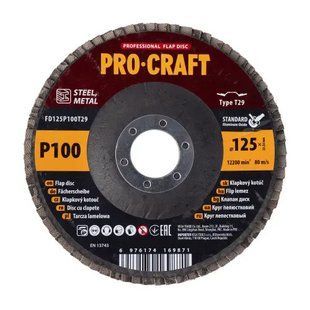 Диск пелюстковий Procraft FD125P100T29 UNIVERSAL 5921236 фото