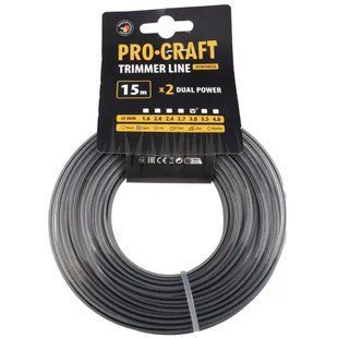 Волосінь з жилою квадрат Procraft 3мм 15м 1901111 фото