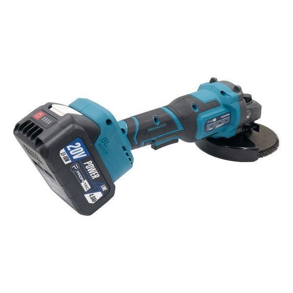 Аккумуляторная угловая шлифмашина PROFI-TEC PGA202 POWERLine (2&times;PT2040MP (4.0 Ач), зарядное устройство) 1832532 фото