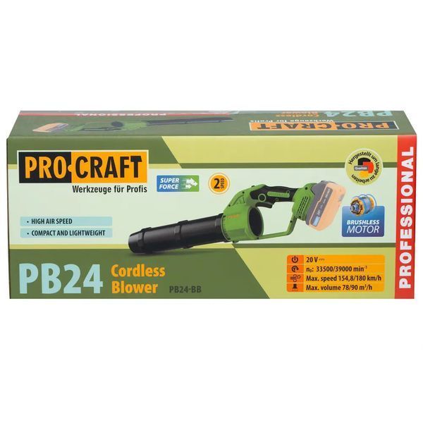 Акумуляторна повітродувка Procraft PB24 (без АКБ та ЗП) 3661245 фото