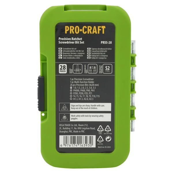Набір біт Procraft PRSS28 9194050 фото