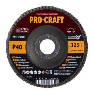 Диск пелюстковий Procraft FD125P40T29 UNIVERSAL 2426786 фото