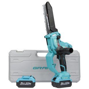 Акумуляторна ланцюгова пила Grand АПЦ-20V/8-4 INDUSTRIAL (20 cм, 2л, 2 АКБ 20В/4 А&middot;год) 4449414 фото