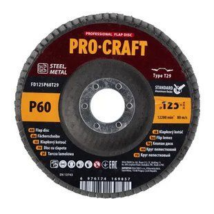 Диск пелюстковий Procraft FD125P60T29 UNIVERSAL 3635289 фото