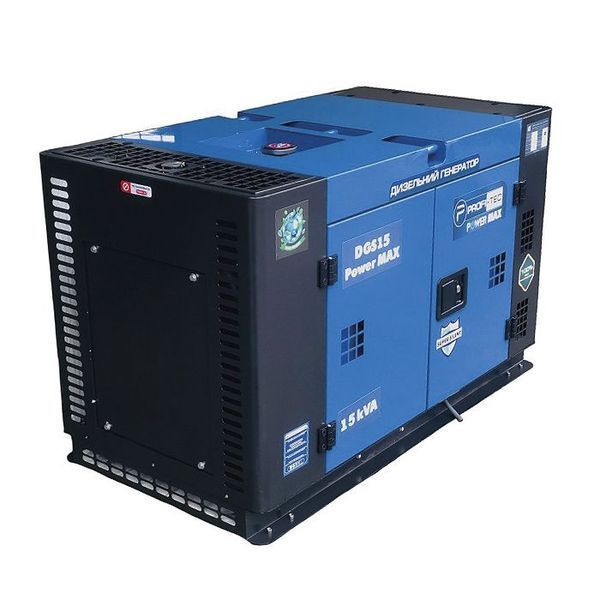 Генератор дизельный PROFI-TEC DGS15 (14,0 кВа / 11.5 кВт, 220 В) электростартер, медная обмотка 6031676 фото