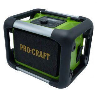 Акумуляторний радіоприймач Procraft PJS20 (під батарею М-тип, без АКБ) працює від 220В / 20 В 2492146 фото