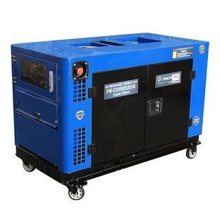 Генератор дизельний PROFI-TEC PE-12000SSDE (13,5 кВа / 11.0 кВт, 220 В, двоциліндровий) електростартер, мідна обмотка 0082566 фото