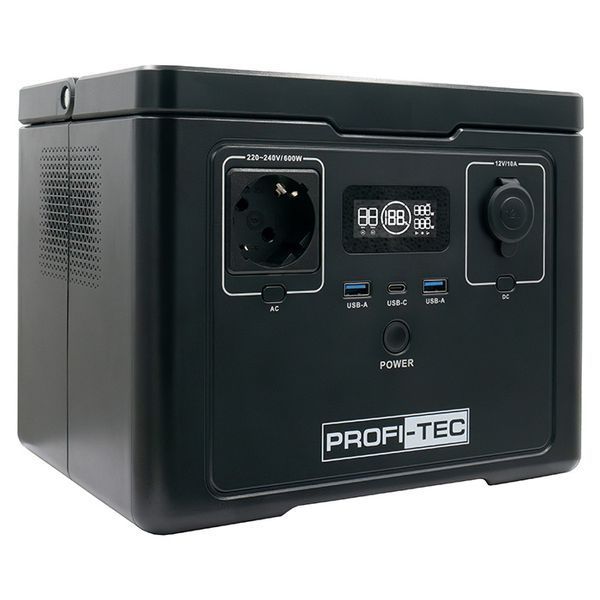 Портативна зарядна станція PROFI-TEC PPS600 LiFePO4 600/1200 Вт, батарея 512 Вт&sdot;год 6049390 фото