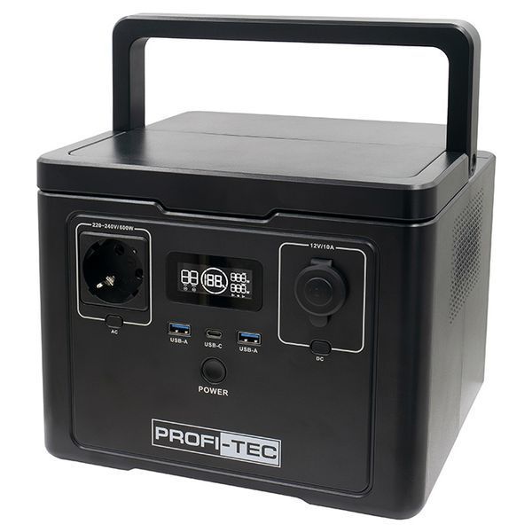 Портативна зарядна станція PROFI-TEC PPS600 LiFePO4 600/1200 Вт, батарея 512 Вт&sdot;год 6049390 фото