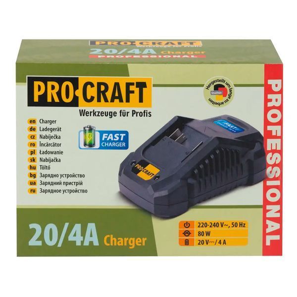 Зарядний пристрій Procraft Charger20/4A (швидкий заряд) 0001479 фото