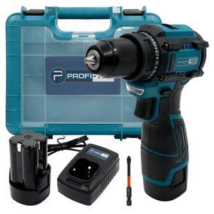 Акумуляторний шуруповерт PROFI-TEC PCD35168BL (2&times;PT1620 (2.0 Аг), зарядний пристрій) 5714390 фото