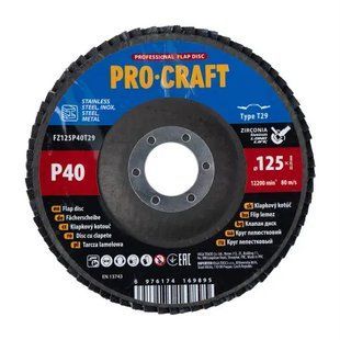 Диск пелюстковий Procraft FZ125P40T29 UNIVERSAL 7825147 фото