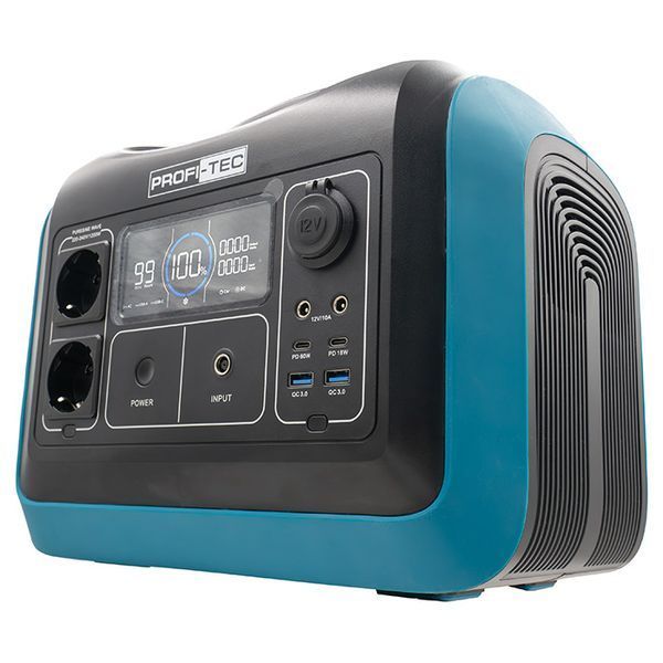Портативная зарядная станция PROFI-TEC PPS1200 LiFePO4 1200/1500 Вт, батарея 992 Вт&middot;ч 7883836 фото
