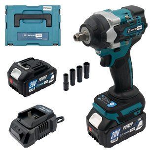 Акумуляторний гайковерт PROFI-TEC DTW500BL POWERLine (2&times;PT2050MP (4.0 Ач), зарядний пристрій) 2269884 фото