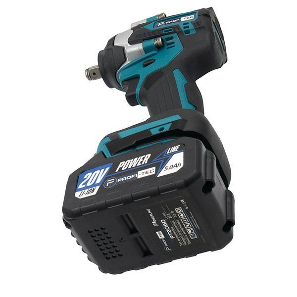 Акумуляторний гайковерт PROFI-TEC DTW500BL POWERLine (2&times;PT2050MP (4.0 Ач), зарядний пристрій) 2269884 фото