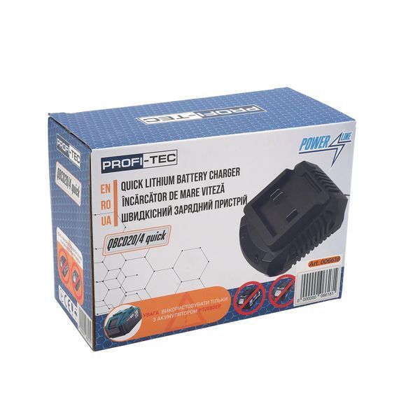 Швидкозарядний пристрій PROFI-TEC QBCD20/4 quick (струм заряду 4.0 А) 0741642 фото