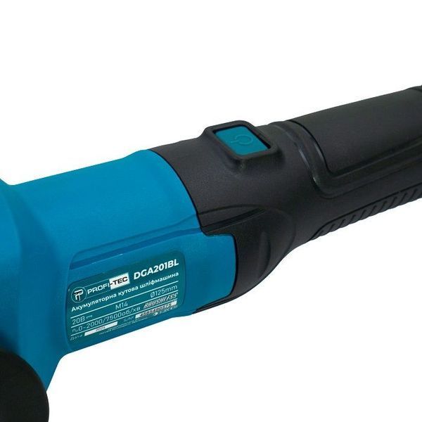 Аккумуляторная угловая шлифмашина PROFI-TEC DGA201BL POWERLine (1&times;PT2040EP (4.0Ач), зарядное устройство) 3157508 фото
