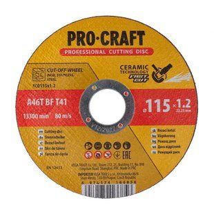 Диск отрезной керамический Procraft YCD115x1.2 115 мм 1,2 мм 22,2 мм 2928242 фото