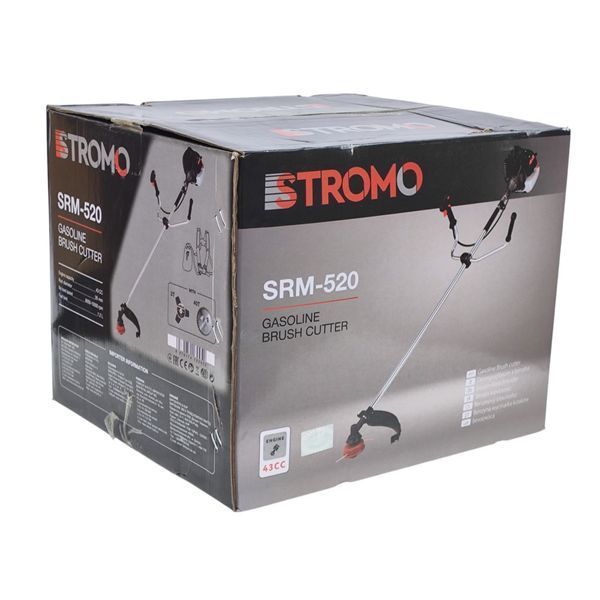 Бензиновий тример STROMO SRM-520 (3Т, 40Т побідитовий, 1 котушка, ремінь-рюкзак) 0131847 фото