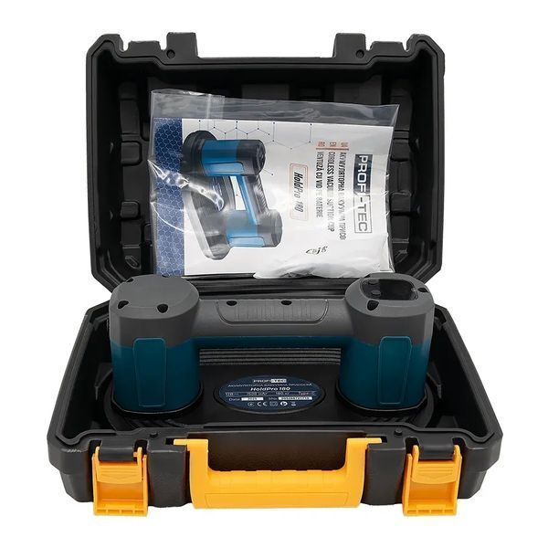 Акумуляторна вакуумна присоска PROFI-TEC HoldPro 180, Кейс (12 В / 1.5 Аг, зарядний пристрій) 4968434 фото