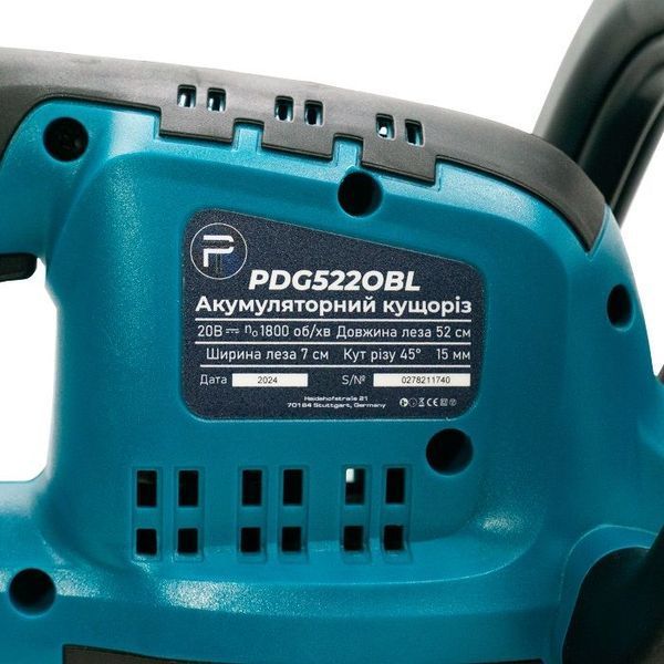 Аккумуляторный кусторез PROFI-TEC PDG5220BL POWERLine (без АКБ и ЗУ) 6175865 фото