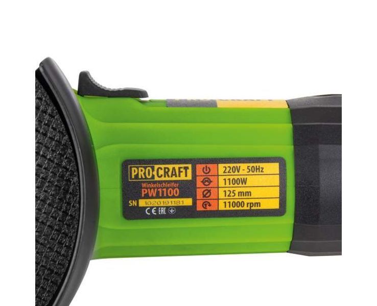 Кутошліфувальна машина Procraft PW1100 125 мм 289162 фото