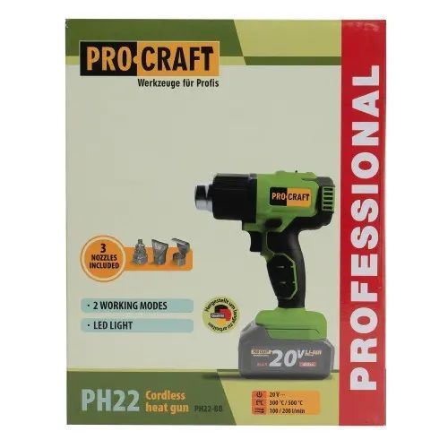 Акумуляторний фен промисловий Procraft PH22 (без АКБ та ЗП) 9213992 фото