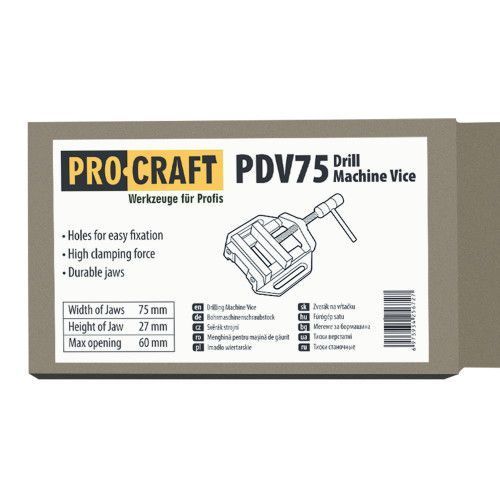 Лещата верстатні 75 мм Procraft PDV75 1797278 фото