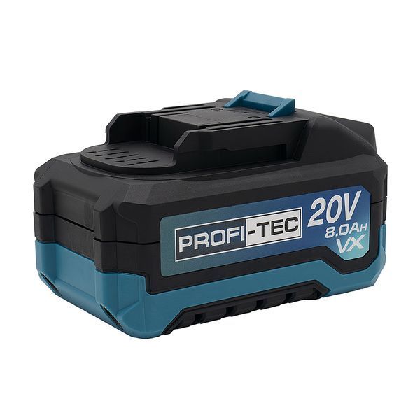 Аккумуляторная батарея PROFI-TEC PT2080VX POWERLine (20 В/8.0 Ач, высокоточная, с индикатором) 9292091 фото
