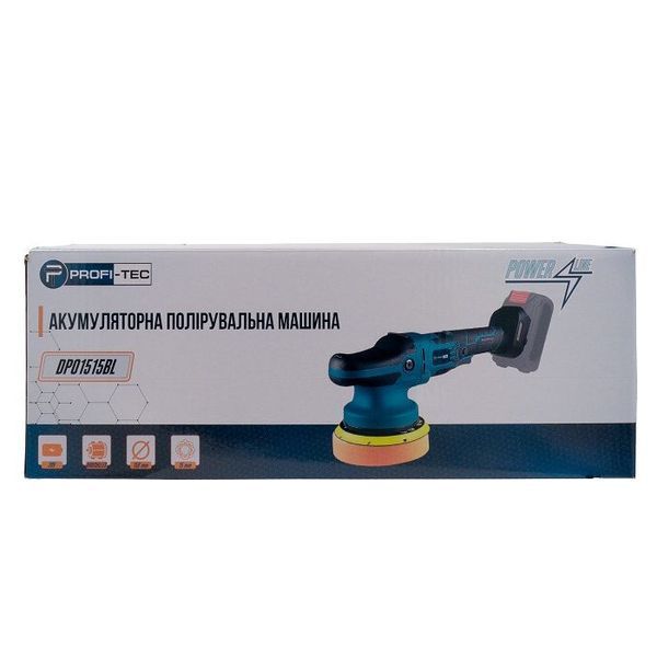 Аккумуляторная эксцентриковая полировальная машина PROFI-TEC DPO1515BL POWERLine (без АКБ и зар. устр.) 4051402 фото