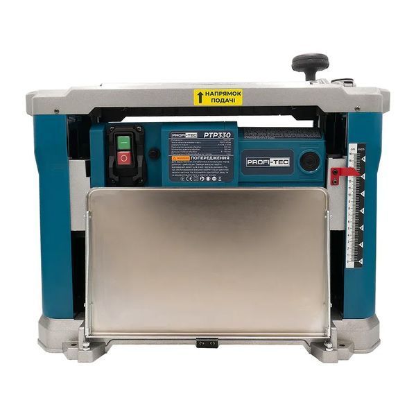 Рейсмусовий верстат PROFI-TEC PTP330 (1600 Вт, 2 ножа, ширина / глибина стругання 330 мм / 150 мм, швидкість подачі 6,4 м/хв) 5247112 фото