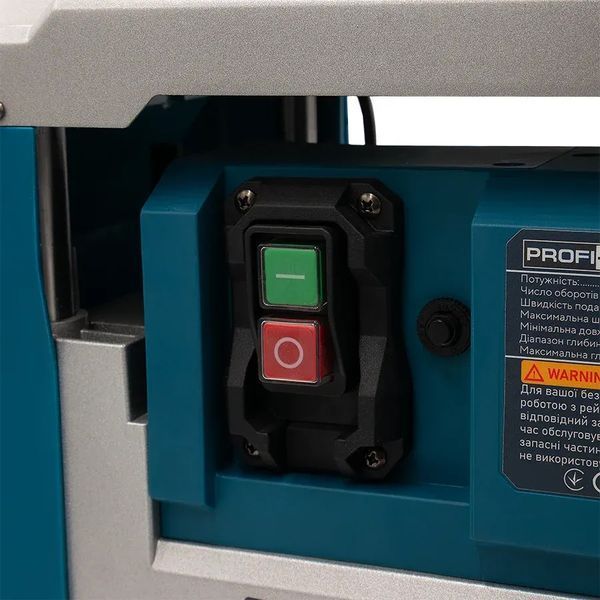 Рейсмусовий верстат PROFI-TEC PTP330 (1600 Вт, 2 ножа, ширина / глибина стругання 330 мм / 150 мм, швидкість подачі 6,4 м/хв) 5247112 фото