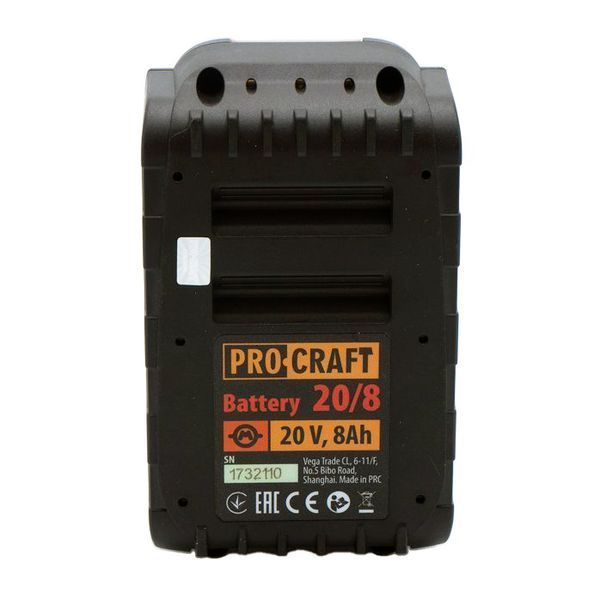 Акумуляторна батарея Procraft 20/8 (20В, 8 А/г) UNIVERSAL 1697592 фото