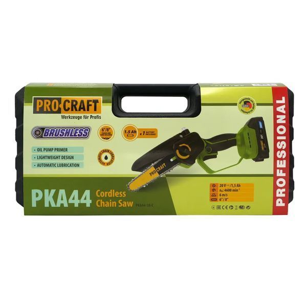 Акумуляторна пила Procraft PKA44 (2ш. 2л.) з 2 АКБ 20/2 та ЗП, Кейс 2030742 фото