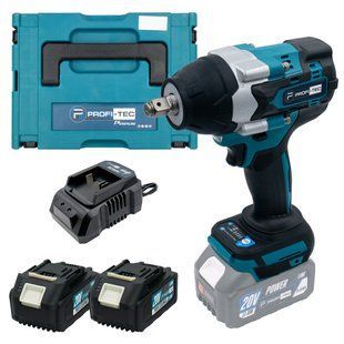 Акумуляторний гайковерт PROFI-TEC DTW800BL POWERLine (2&times;PT2040EP (4.0 Ач), зарядний пристрій) 5153243 фото