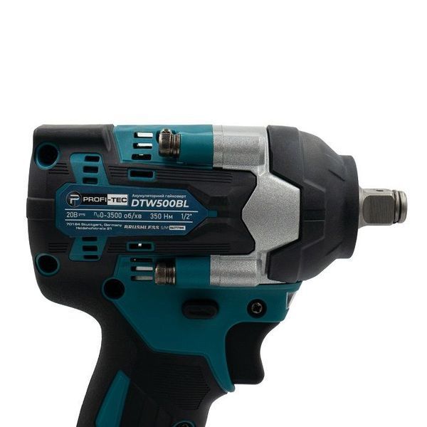 Акумуляторний гайковерт PROFI-TEC DTW500BL POWERLine (1&times;PT2040EP (4.0 Аг), зарядний пристрій) 3378231 фото