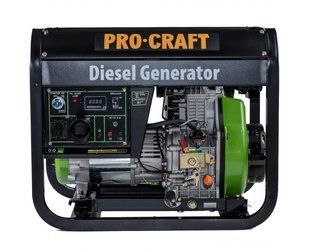 Генератор дизельний Procraft DP55 (4,5/5 кВт, 220В) 1811703 фото