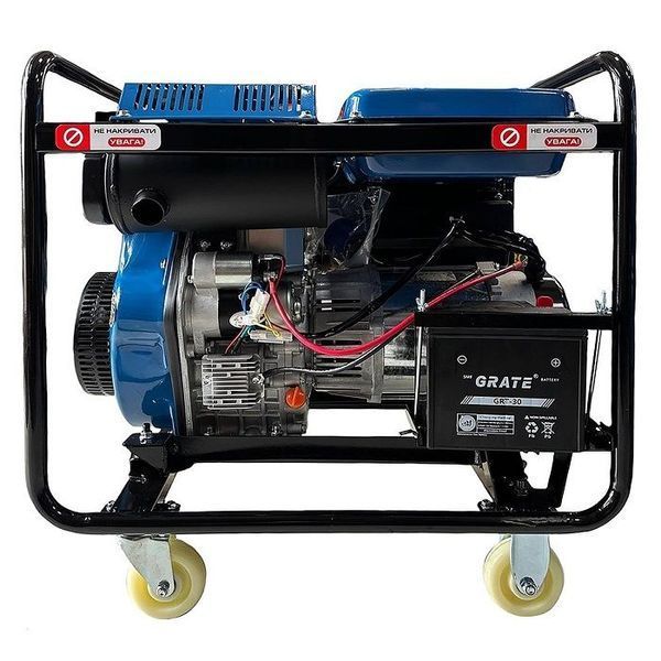 Генератор дизельный PROFI-TEC PE-5500DE 220 В, 5.5 кВт, электростартер, медная обмотка 8437263 фото