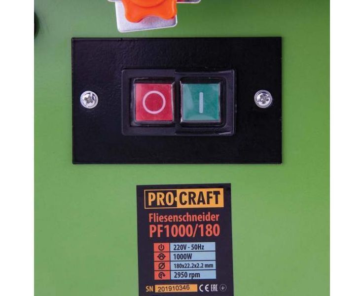 Плиткоріз Procraft PF1000/180 1161143 фото