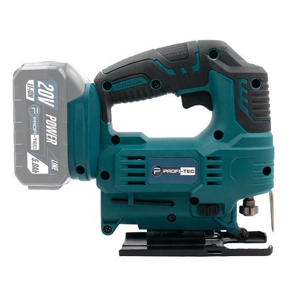 Аккумуляторный лобзик PROFI-TEC PGS2080BL POWERLine (1&times;PT2040MP 4.0 Ач, ЗУ) сумка 2972222 фото