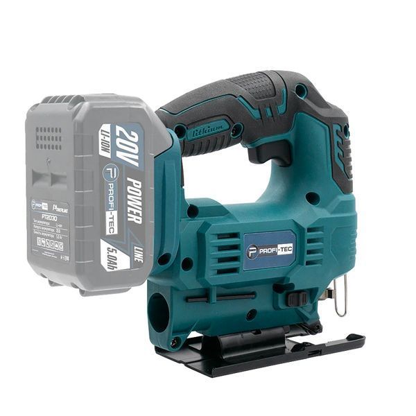 Аккумуляторный лобзик PROFI-TEC PGS2080BL POWERLine (1&times;PT2040MP 4.0 Ач, ЗУ) сумка 2972222 фото