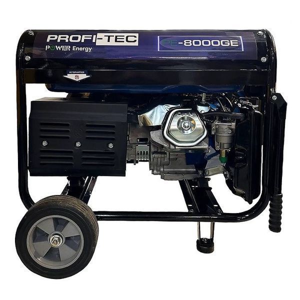 Генератор бензиновый PROFI-TEC PE-8000GE 220В, 8.0 кВт, электростартер, медная обмотка 9394776 фото