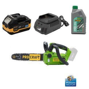 Аккумуляторная цепная пила Procraft PKA42Li + 1 акб 4Ач Turbo + ЗП charger20/1 + Масло для цепи 1л sale_3415507 фото