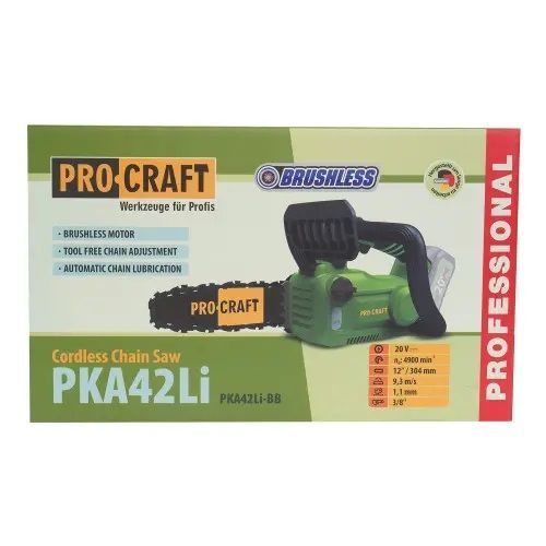 Акумуляторна ланцюгова пила Procraft PKA42Li + 1 акб 4Аг Turbo + ЗП charger20/1 + Олива для ланцюга 1л sale_3415507 фото
