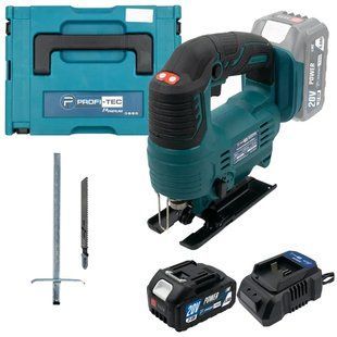 Акумуляторний лобзик PROFI-TEC PGS2080BL POWERLine (1&times;PT2040MP 4.0 Аг, ЗП) кейс 6073895 фото